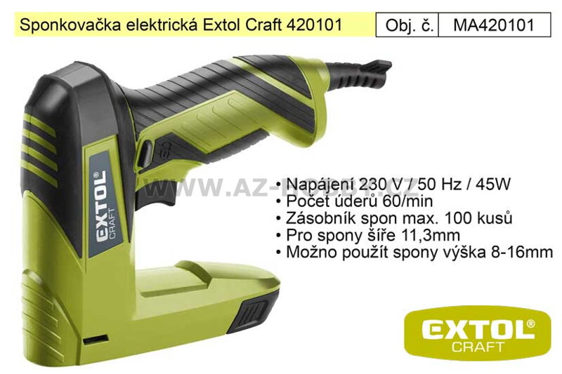 Sponkovačka elektrická Extol Craft 420101 45W